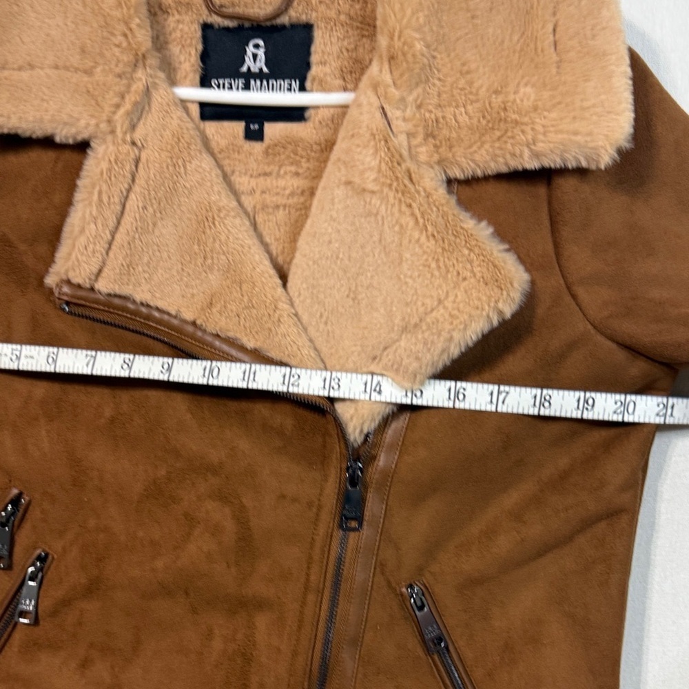 Steve Madden Brown Teddy Jacket - Picture 8 of 11